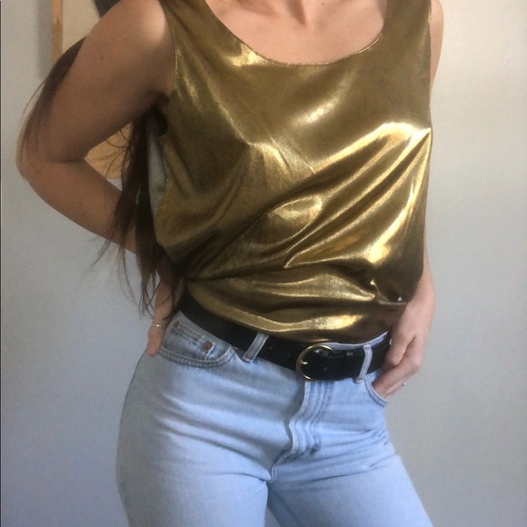 Four-way reversible metallic vintage tank top - Picture 3 of 13
